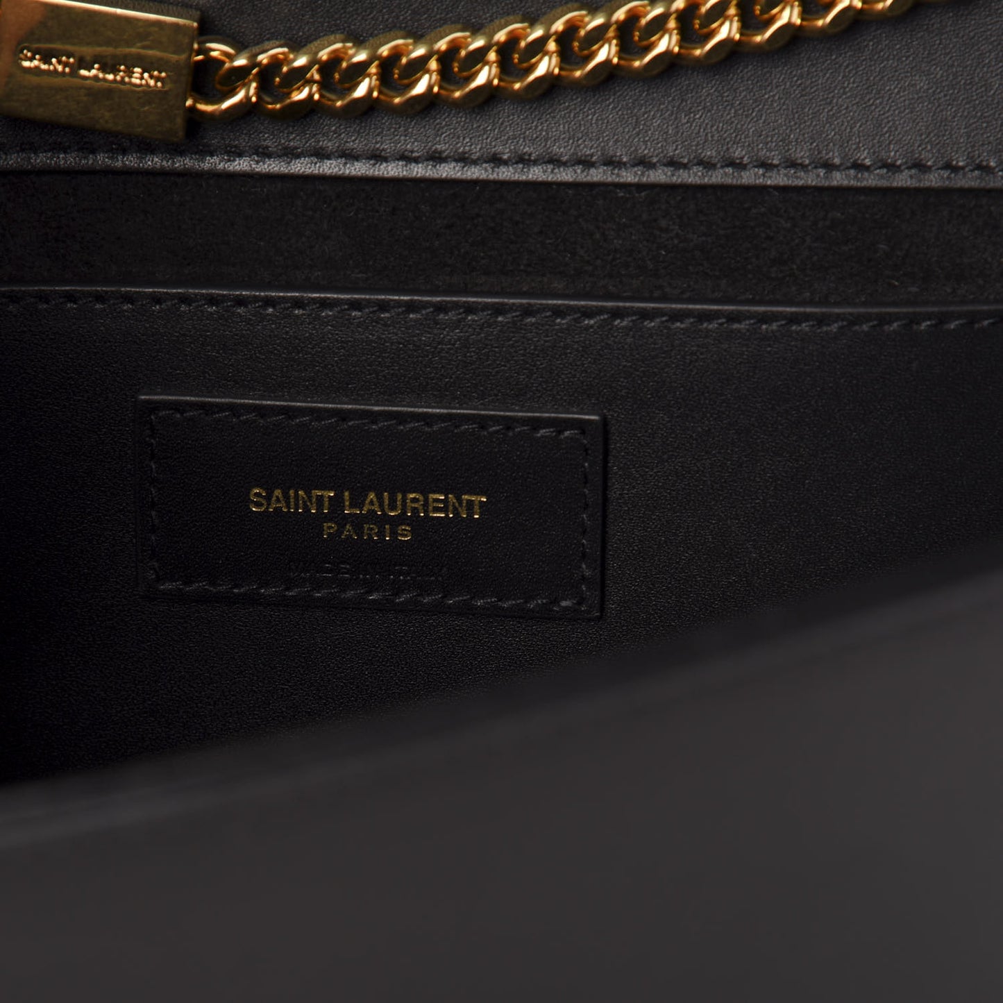 Smooth Calfskin Medium Classic Monogram Kate Tassel Satchel Black