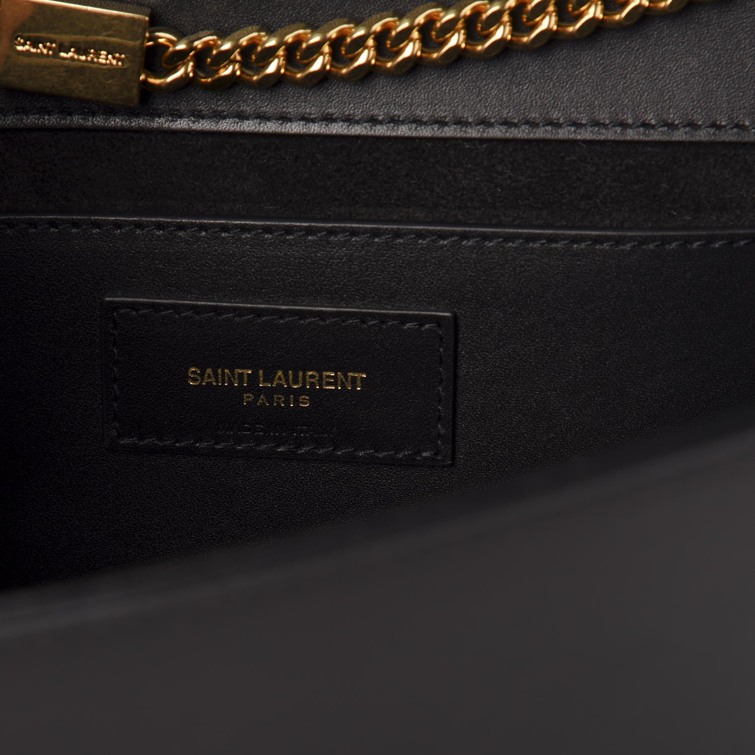 Saint Laurent Smooth Calfskin Medium Classic Monogram Kate Tassel Satchel Black 7 of 10