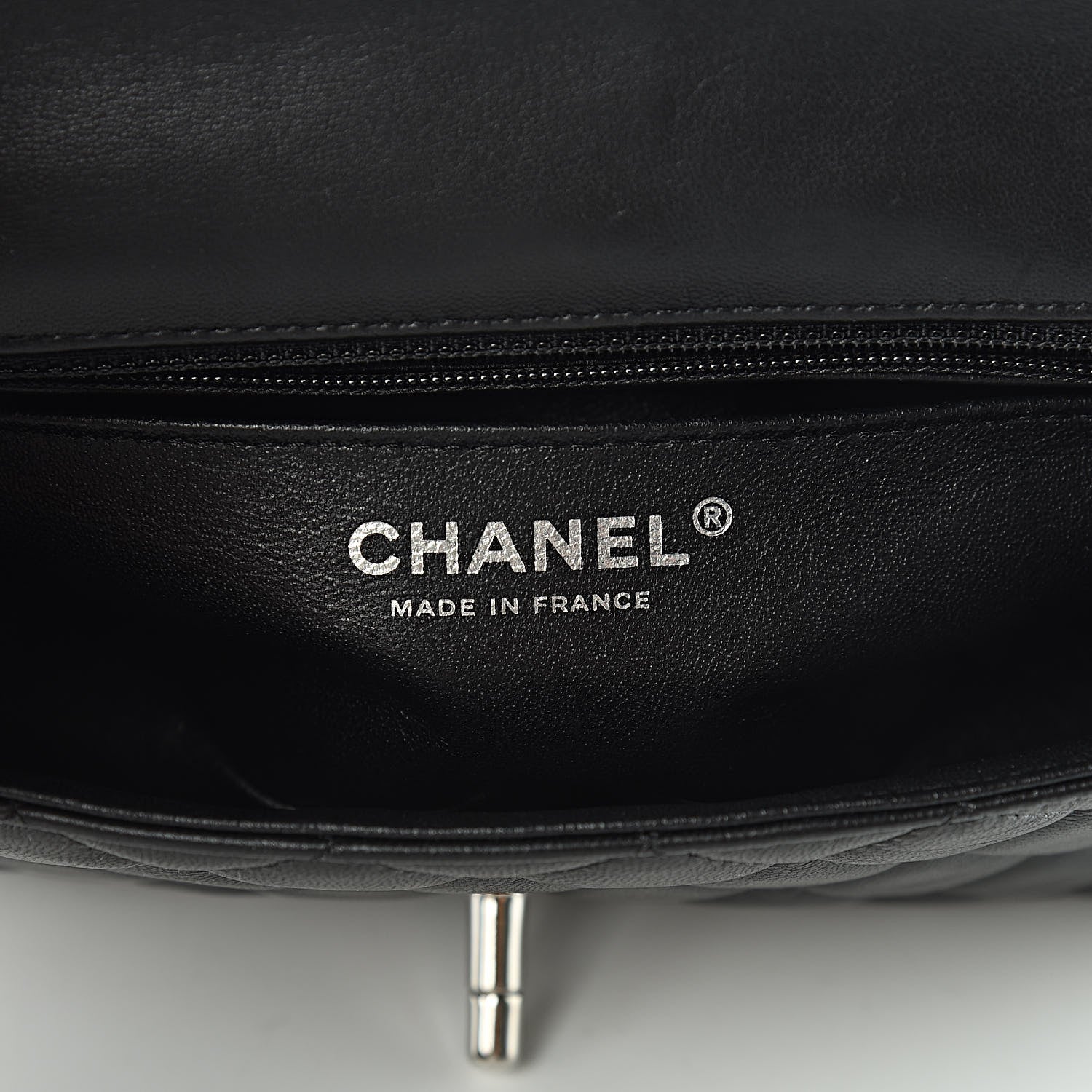 Chanel Lambskin Quilted Mini Rectangular Flap Black 6 of 11