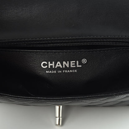 Chanel Lambskin Quilted Mini Rectangular Flap Black 6 of 11