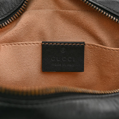Gucci Calfskin Matelasse Small GG Marmont Chain Shoulder Bag Black 6 of 12