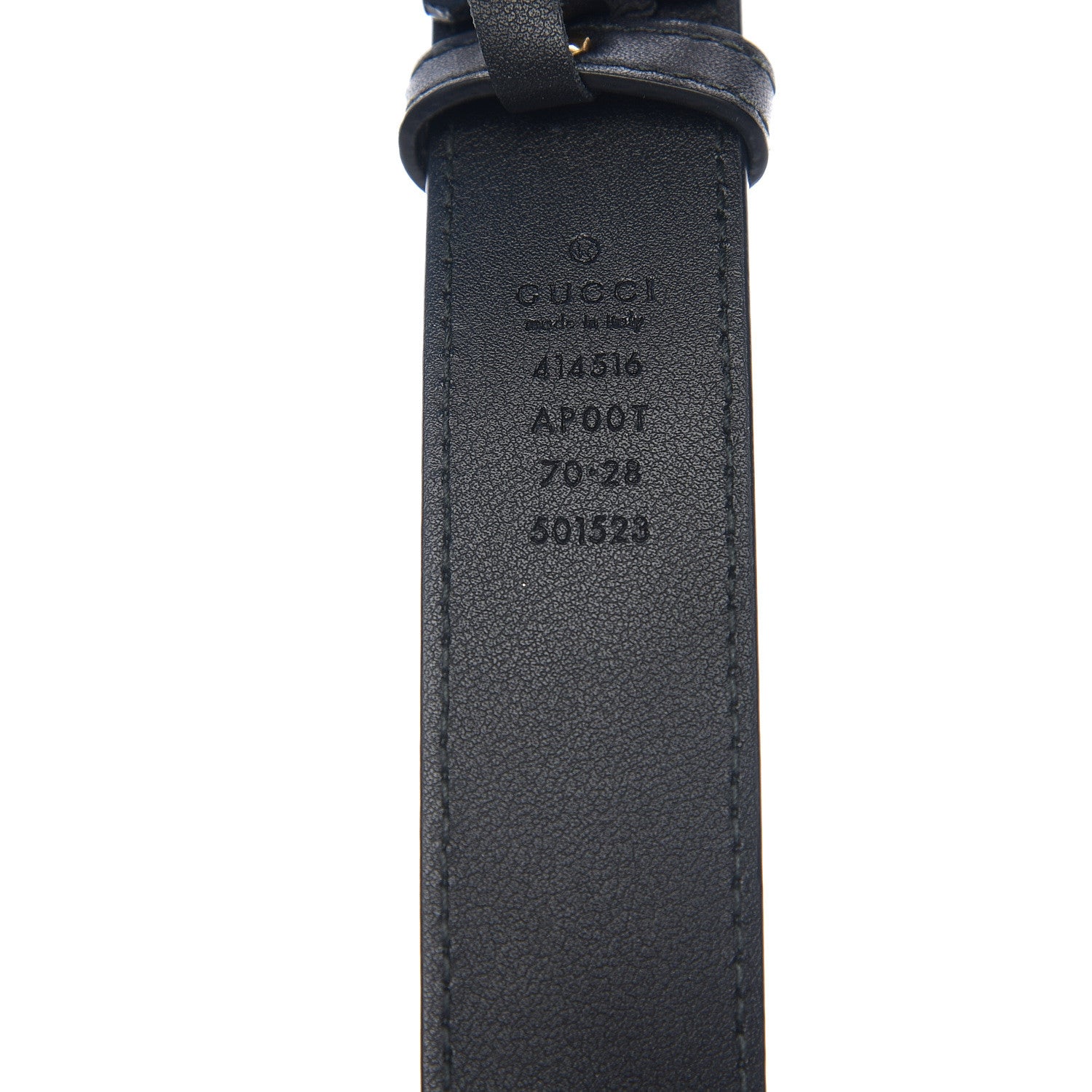 Gucci Moon Calfskin Double G 30mm Belt 70 28 Black 5 of 6