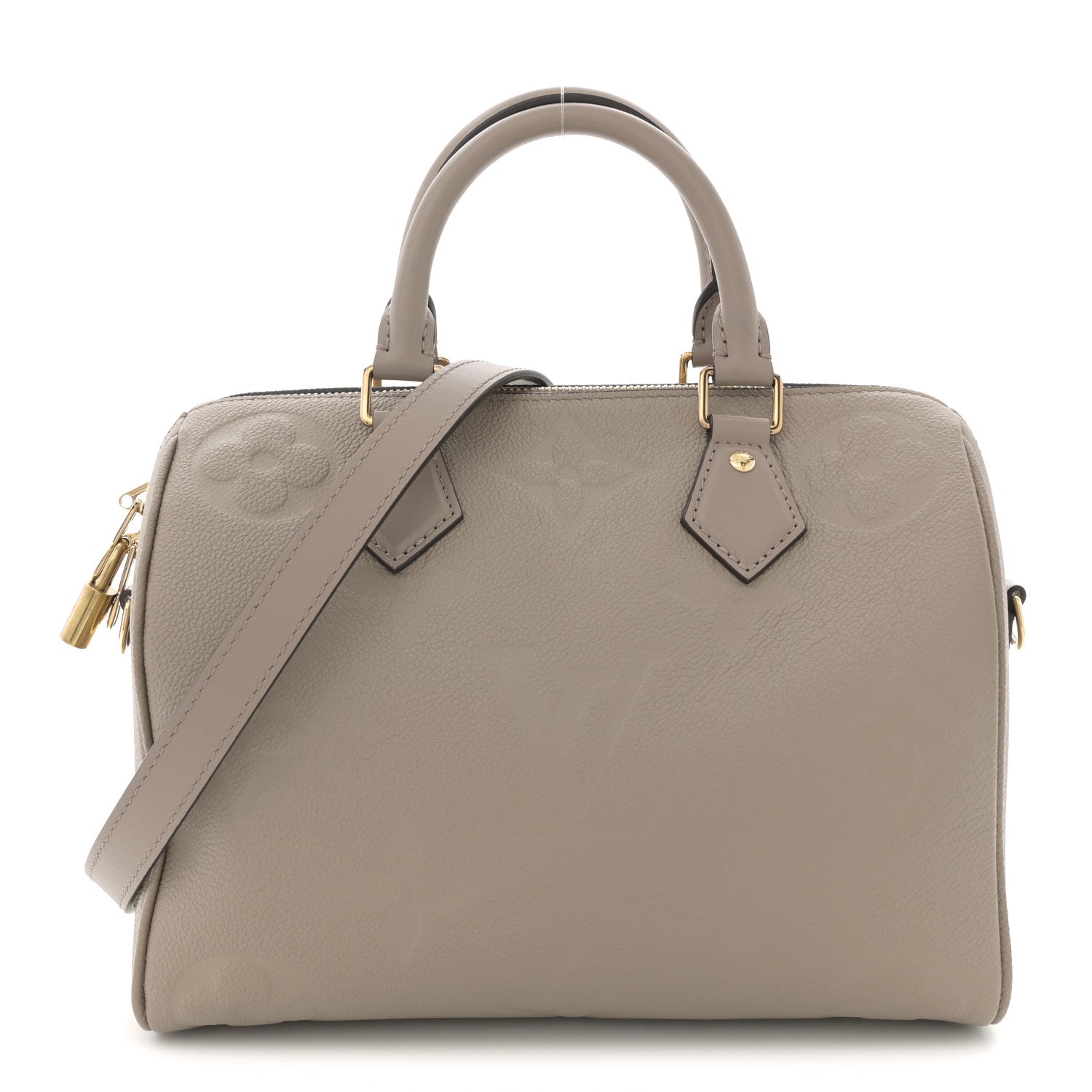 Louis Vuitton Empreinte Monogram Giant Speedy Bandouliere 25 Tourterelle 1 of 9