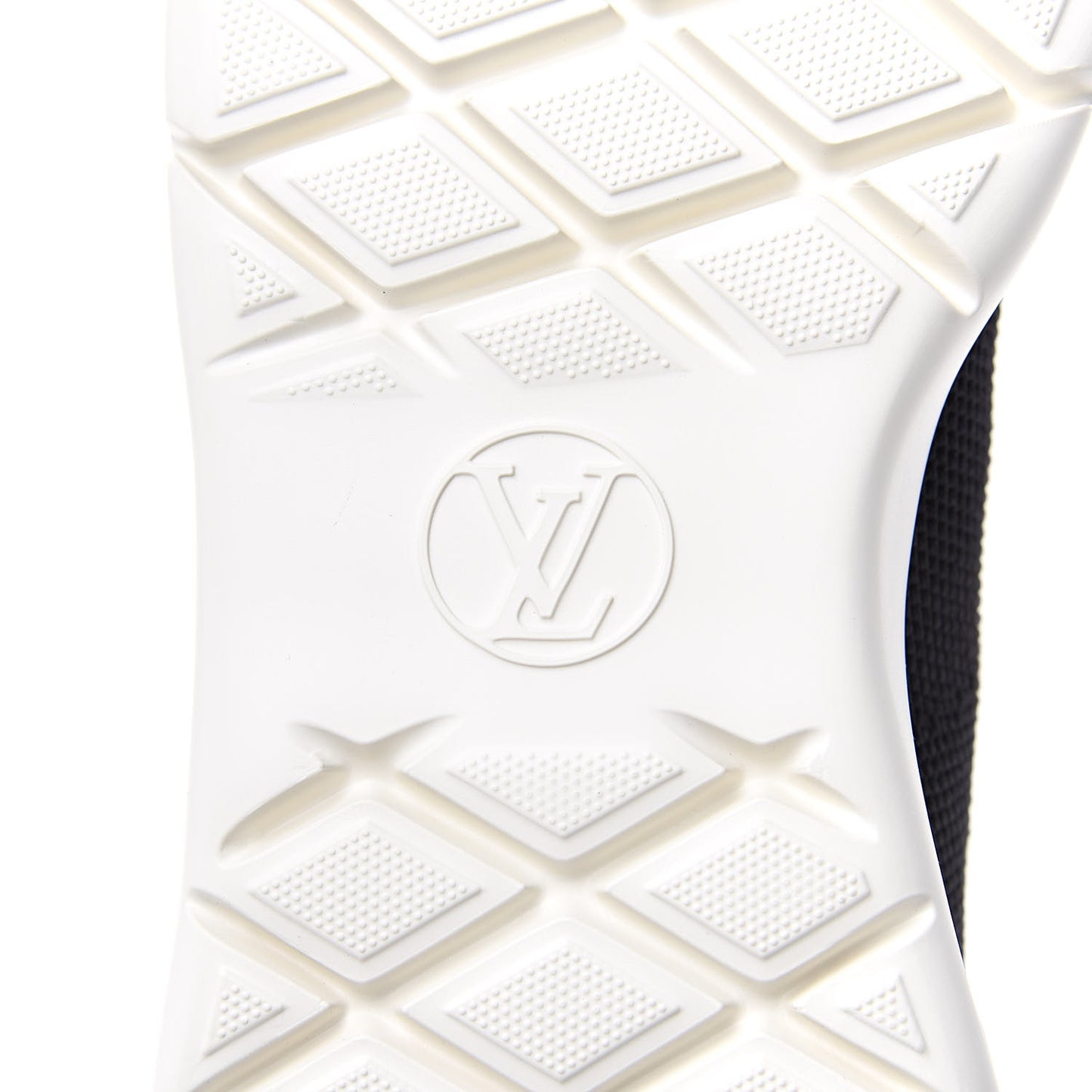 Stretch Fabric LV Black Heart Sock Sneaker 42 Black