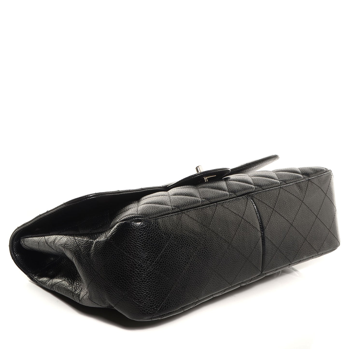 Caviar Jumbo Single Flap Black