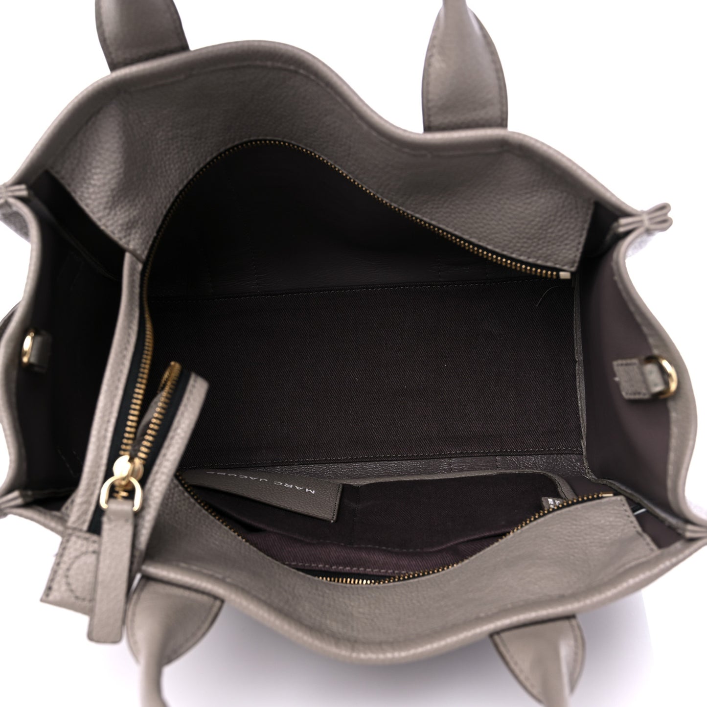 Grained Calfskin Medium The Tote Bag Grey