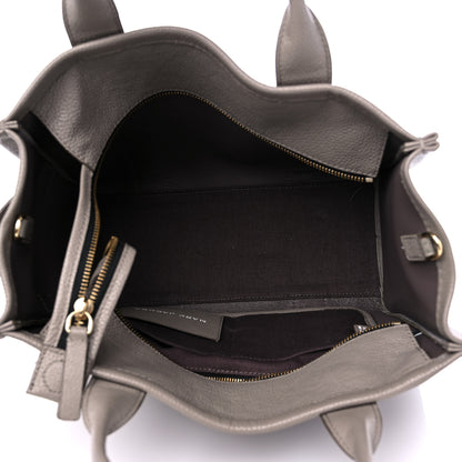 Marc Jacobs Grained Calfskin Medium The Tote Bag Grey 5 of 12