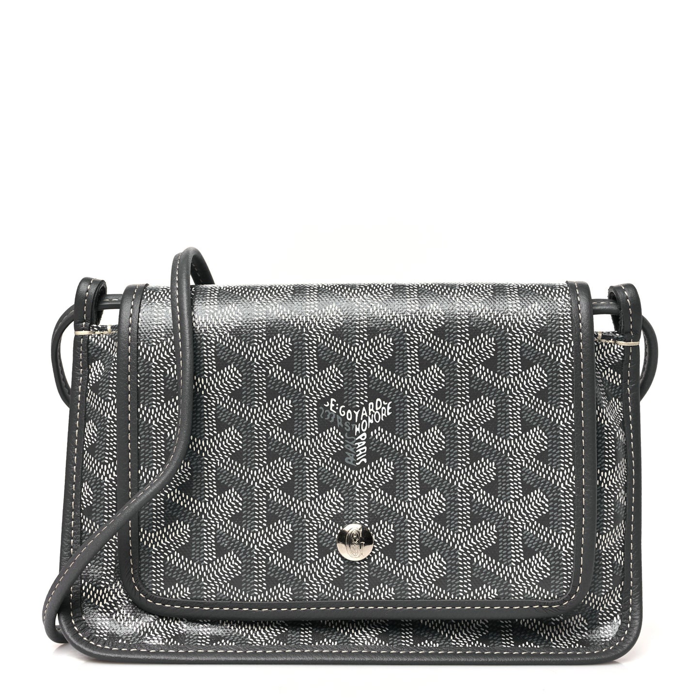 Goyardine Plumet Wallet Clutch Grey