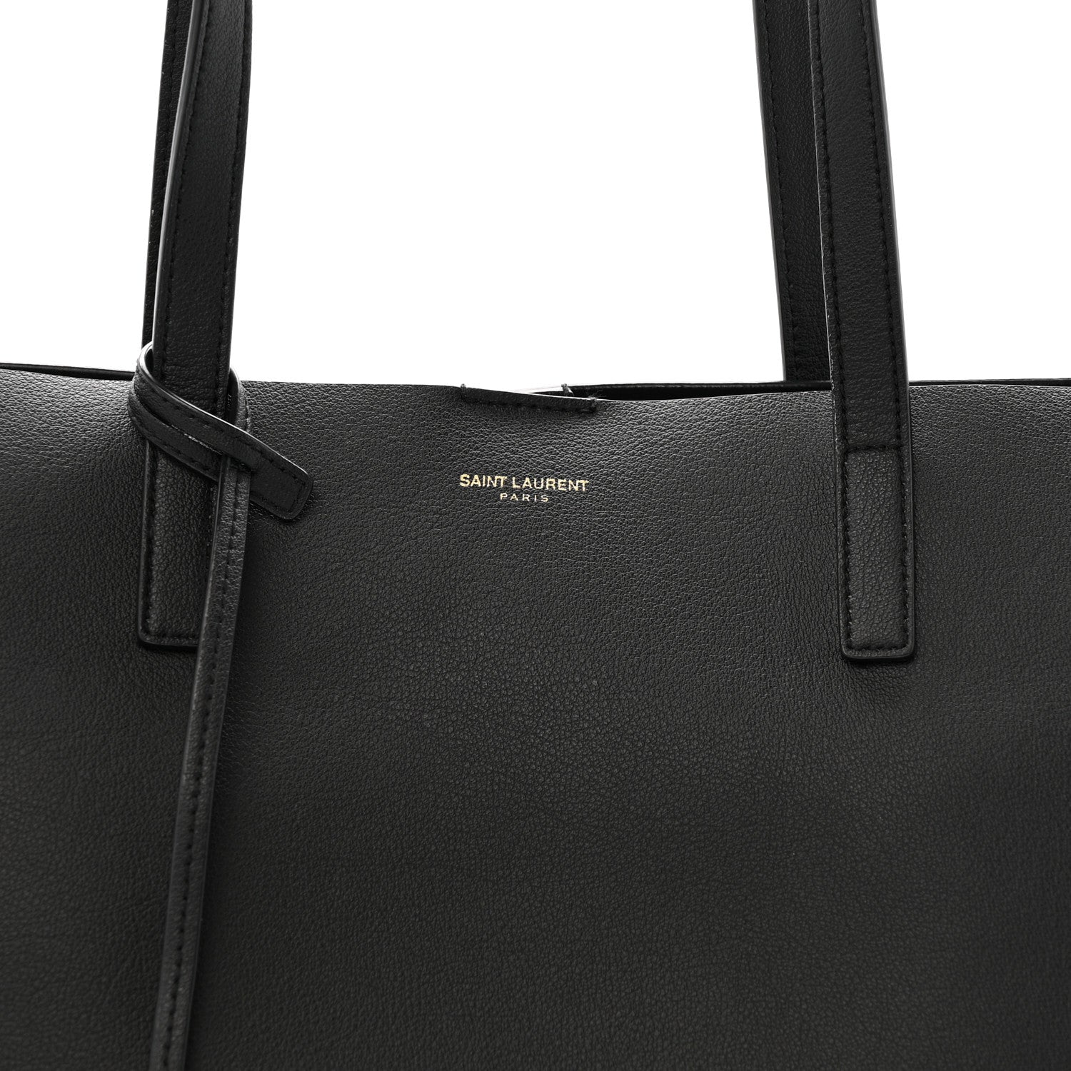 Saint Laurent Calfskin Large Shopping Tote Black 9 of 13
