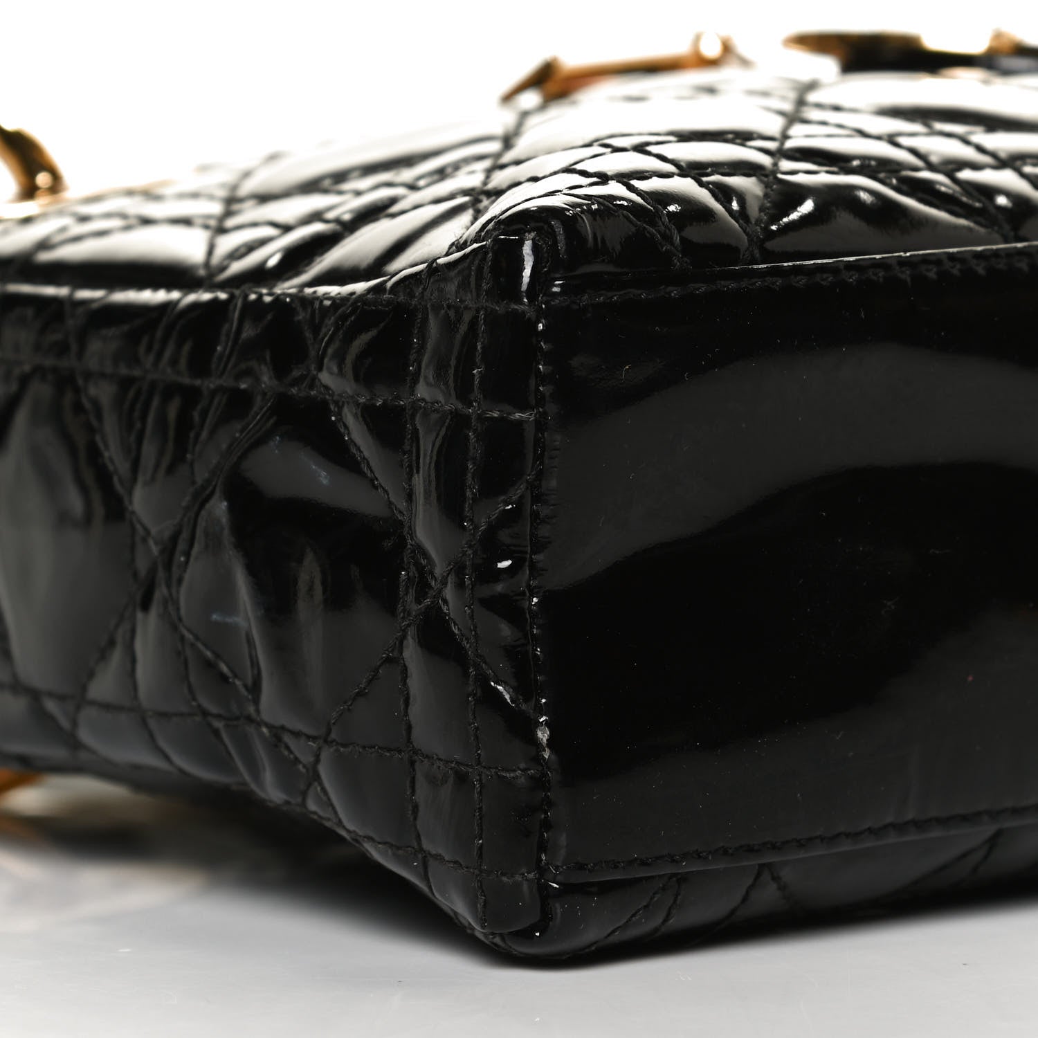 Christian Dior Patent Cannage Mini Lady Dior Black 9 of 17