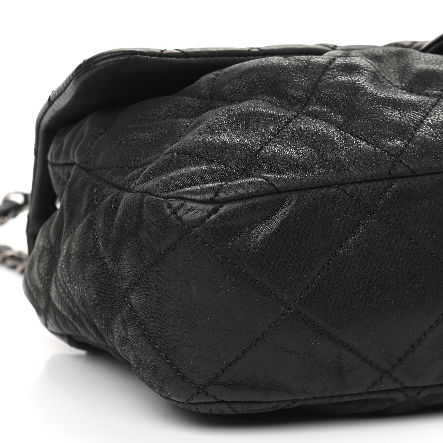 Chanel Iridescent Calfskin Large Chic Quilt Flap Black 8 of 9