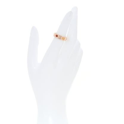 Cartier 18K Pink Gold Sapphire Garnet Amethyst 5.5mm LOVE Ring 50 5.25 2 of 5