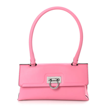 Salvatore Ferragamo SALVATORE FERRAGAMO Calfskin Trifolio Swing Bag Peonia 1 of 9
