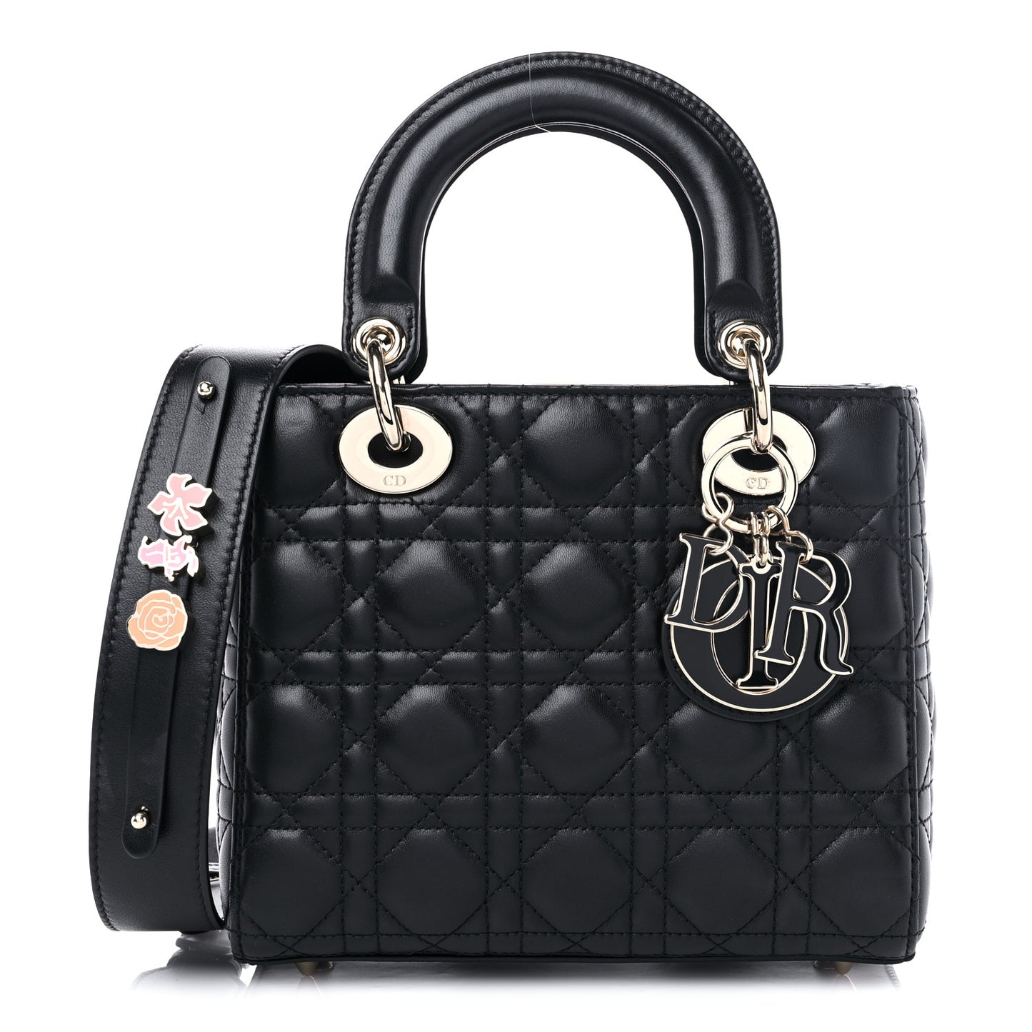 Lambskin Cannage Small My ABCDior Lady Dior Black