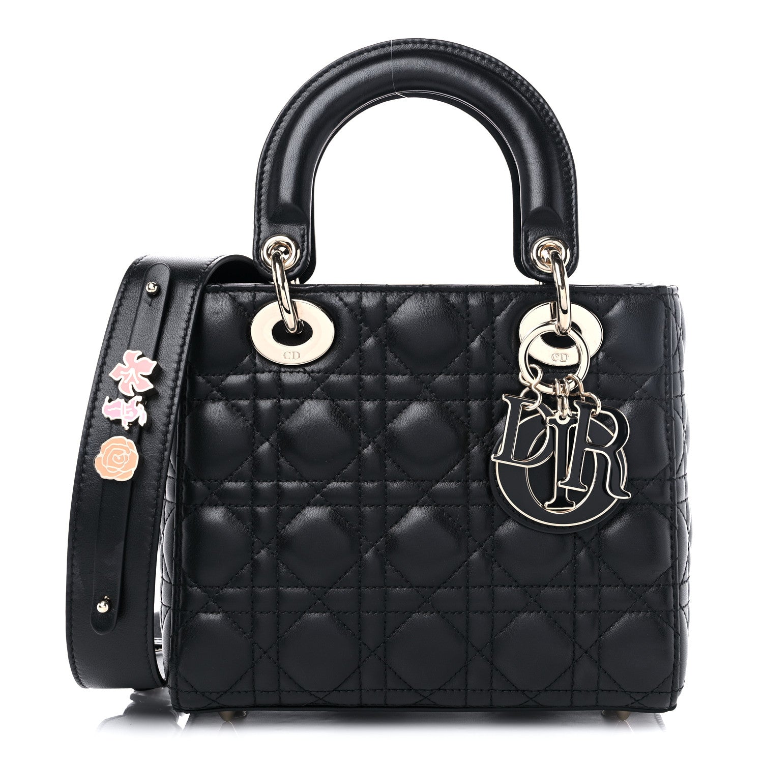 Christian Dior Lambskin Cannage Small My ABCDior Lady Dior Black 1 of 12