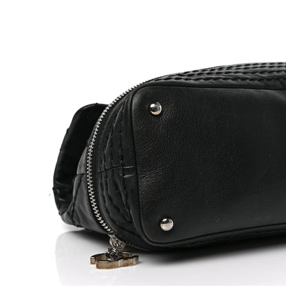 Chanel Calfskin Stitched Large Expandable Flap Bag Black 9 of 10