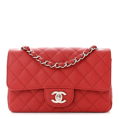 Chanel Caviar Quilted Mini Rectangular Flap Red 1 of 11
