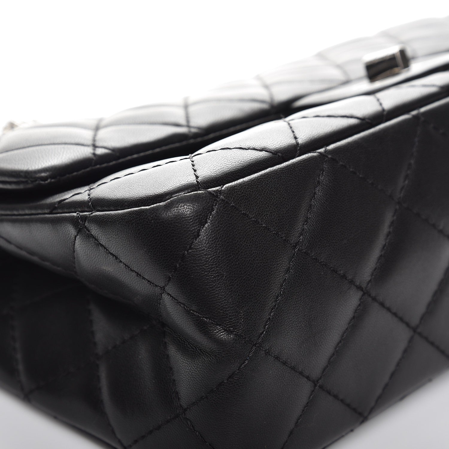 Chanel Lambskin Quilted 2.55 Reissue 227 Flap Black 9 of 10