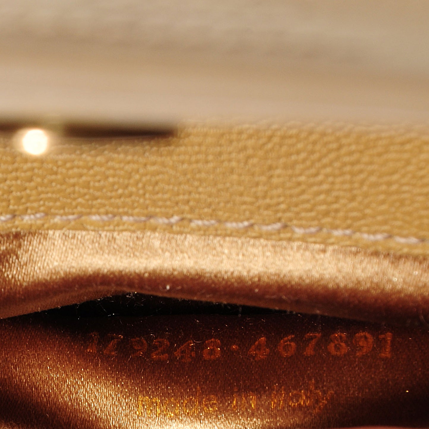 Goatskin Small Belle de Jour Clutch Beige