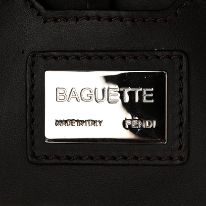 Fendi Calf Hair Baguette White Brown 6 of 13