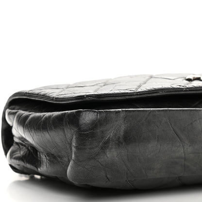 Chanel Aged Calfskin Quilted Medium Pondichery Flap Black 8 of 9