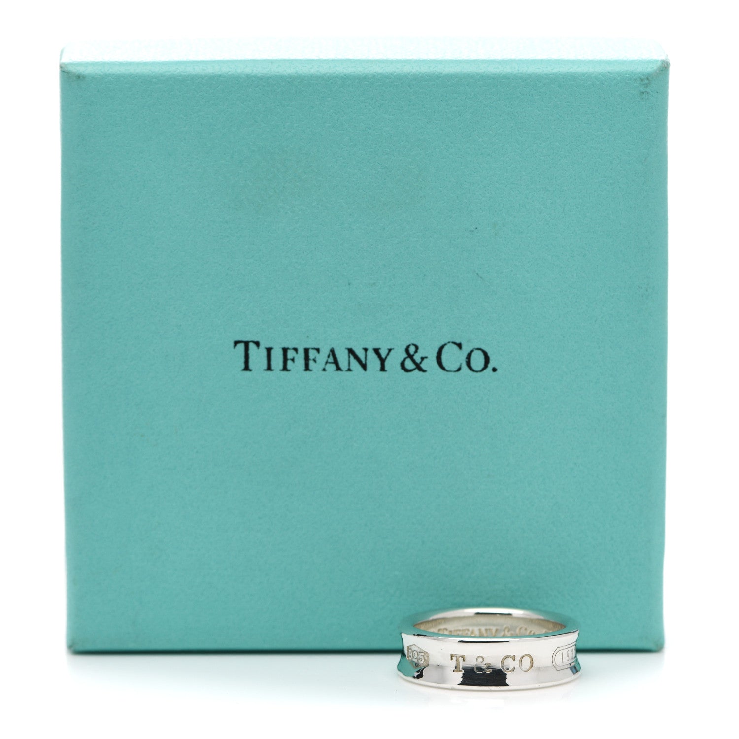Tiffany Sterling Silver 1837 Band Ring 59 8.75 6 of 6