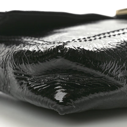 Fendi Vitello Naplak Medium Convertible Baguette Black 8 of 11