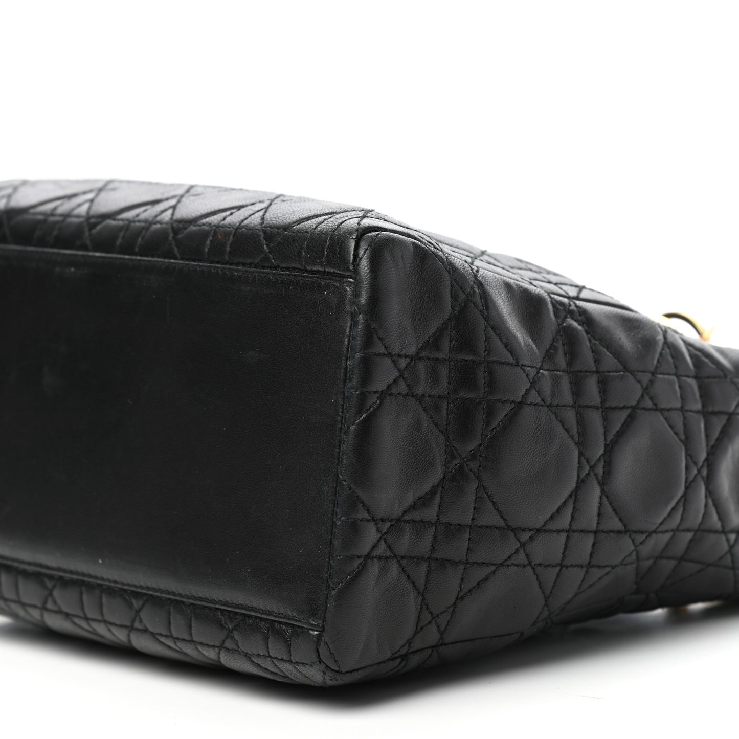 Lambskin Cannage Medium Lady Dior Black