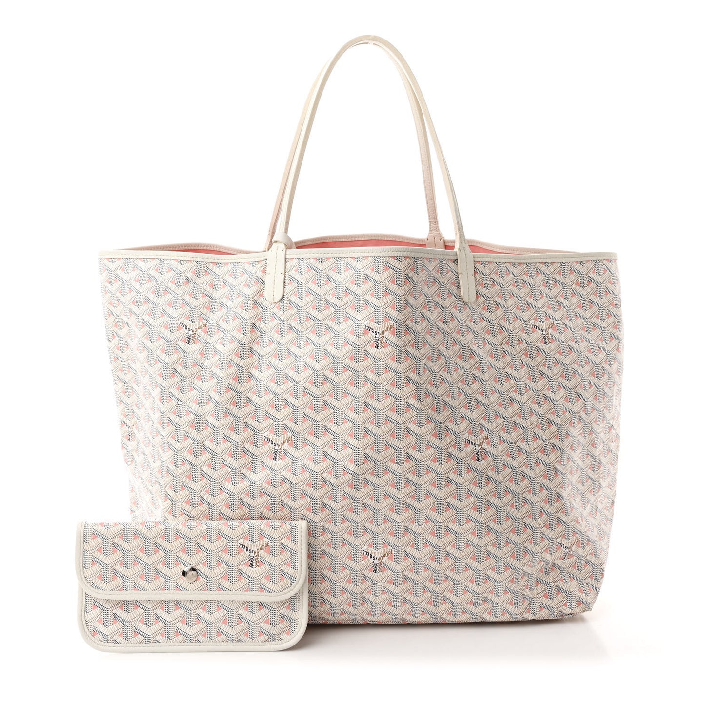 Goyardine Saint Louis Claire Voie GM White Pink