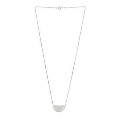 Tiffany Sterling Silver 20mm Elsa Peretti Bean Pendant Necklace 3 of 5