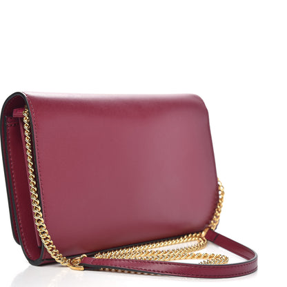 Fendi Vitello Liberty Lucido F is Fendi Wallet on Chain Black Cherry 3 of 10