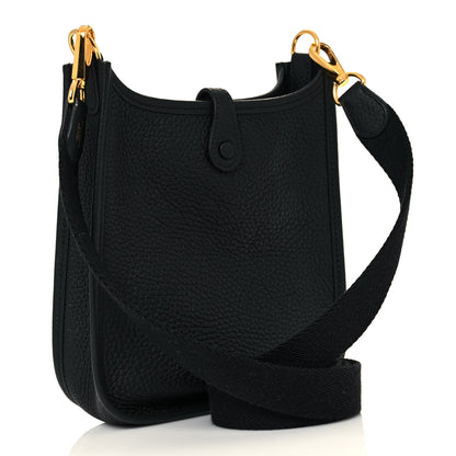 Hermes Taurillon Clemence Evelyne TPM Black 3 of 13
