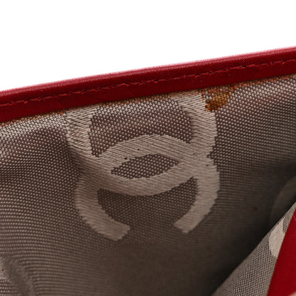 Chanel Calfskin Quilted Cambon Yen Wallet Red 9 of 11