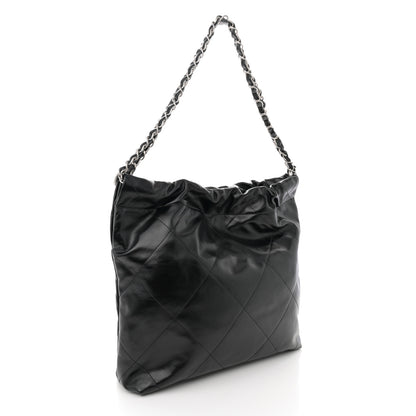 Chanel Shiny Calfskin Quilted Small Chanel 22 Black 4 of 11