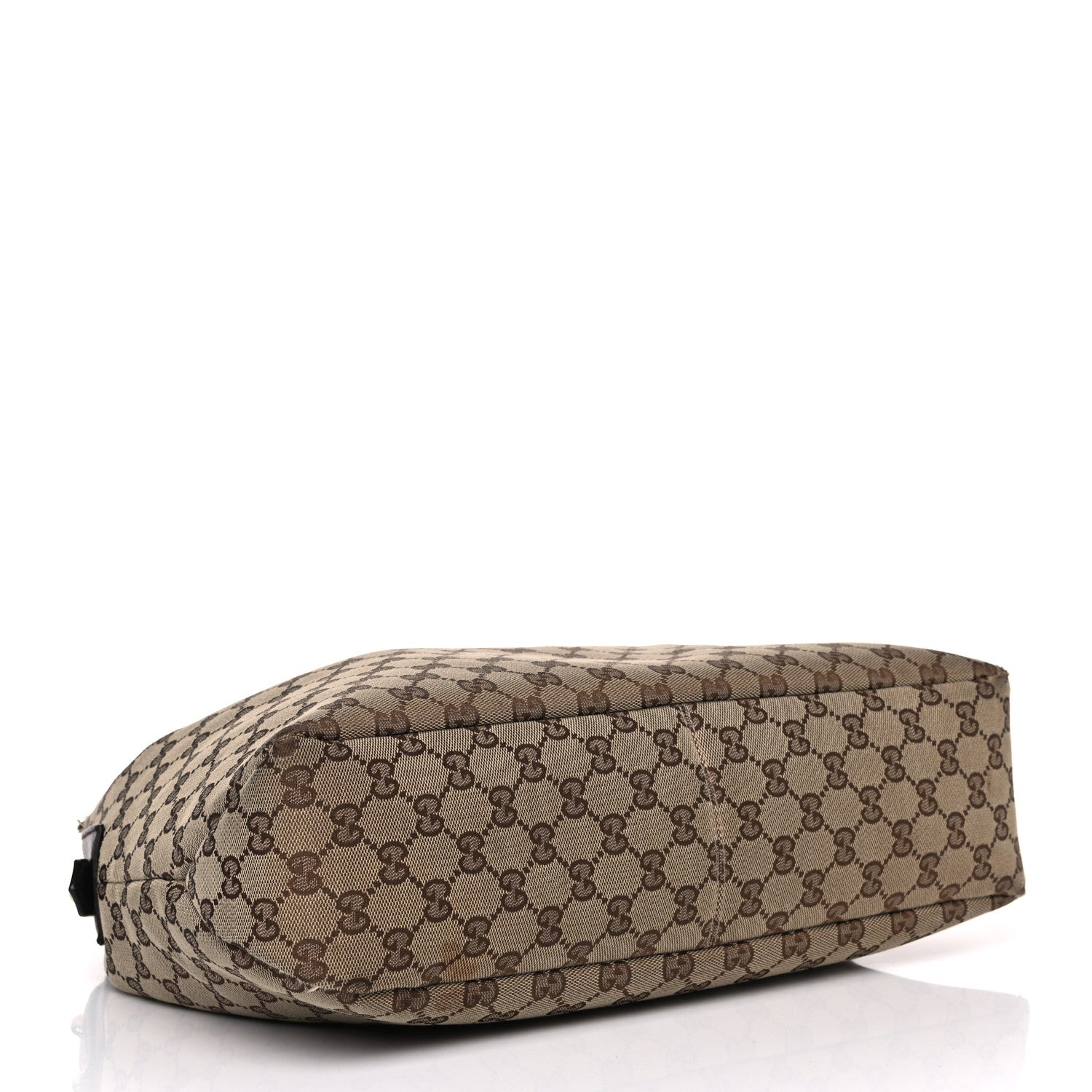 Gucci Monogram Medium Horsebit Chain Hobo Dark Brown 3 of 9
