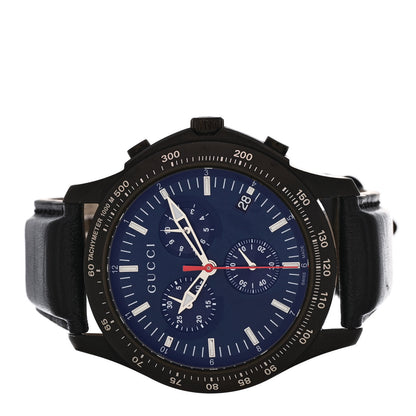 Gucci PVD Stainless Steel Calfskin 44mm G-Timeless Chronograph Quartz Watch Blue 2 of 6