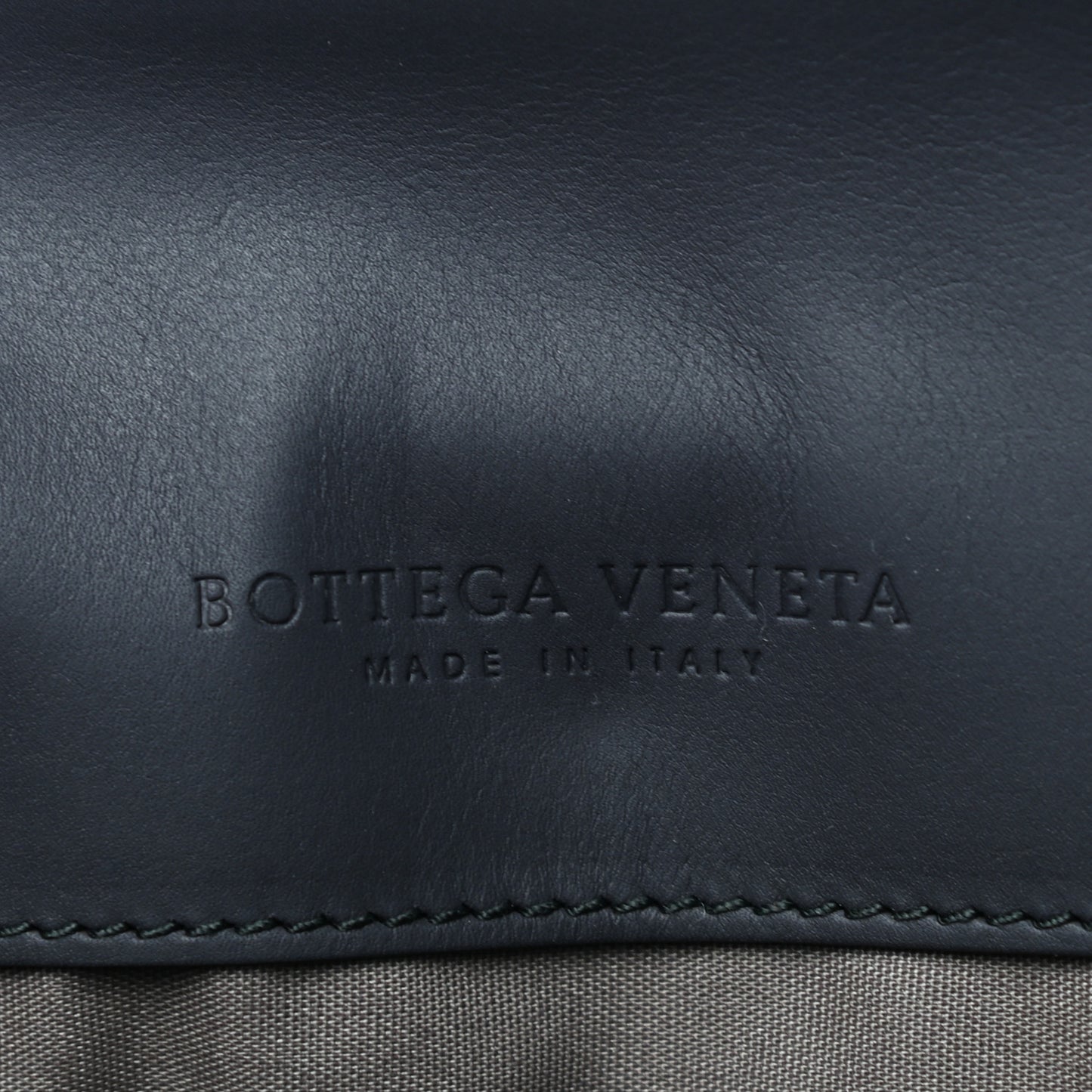 Nappa Zip Pouch Green Black