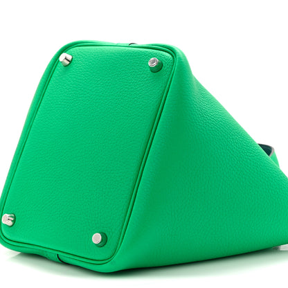 Hermes Taurillon Clemence Swift Eclat Picotin Lock 18 PM Menthe Vert Bosphore 10 of 11