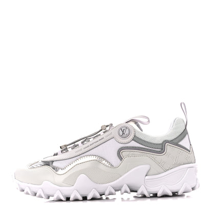 Louis Vuitton Technical Fabric LV Rush Sneakers 38.5 Silver 1 of 9