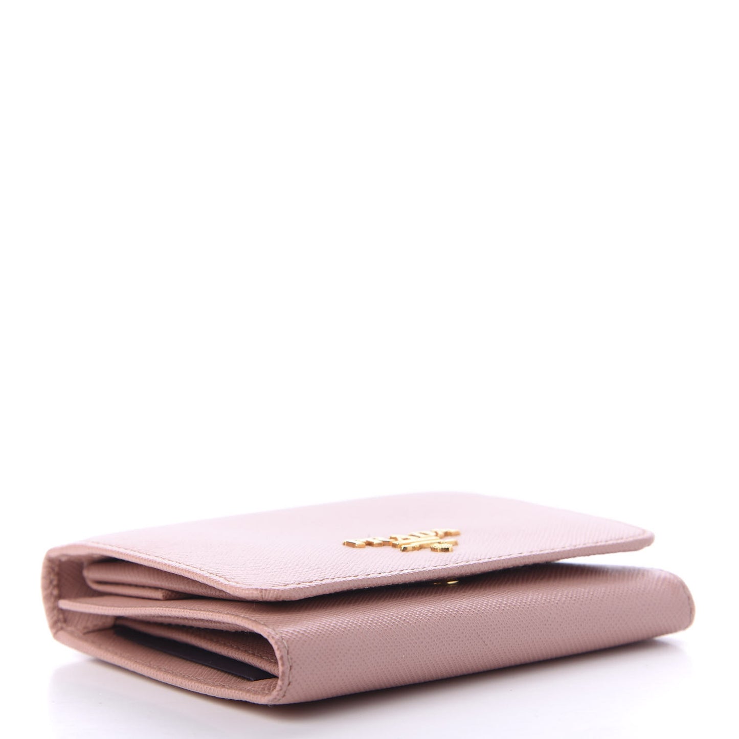 Saffiano Metal Tri-Fold Wallet Orchidea