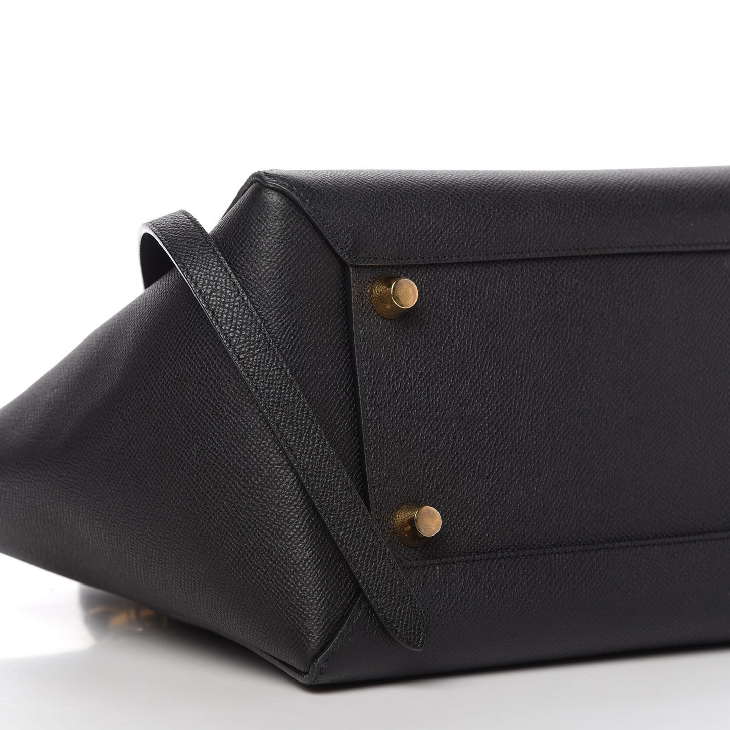 Grained Calfskin Mini Belt Bag Black