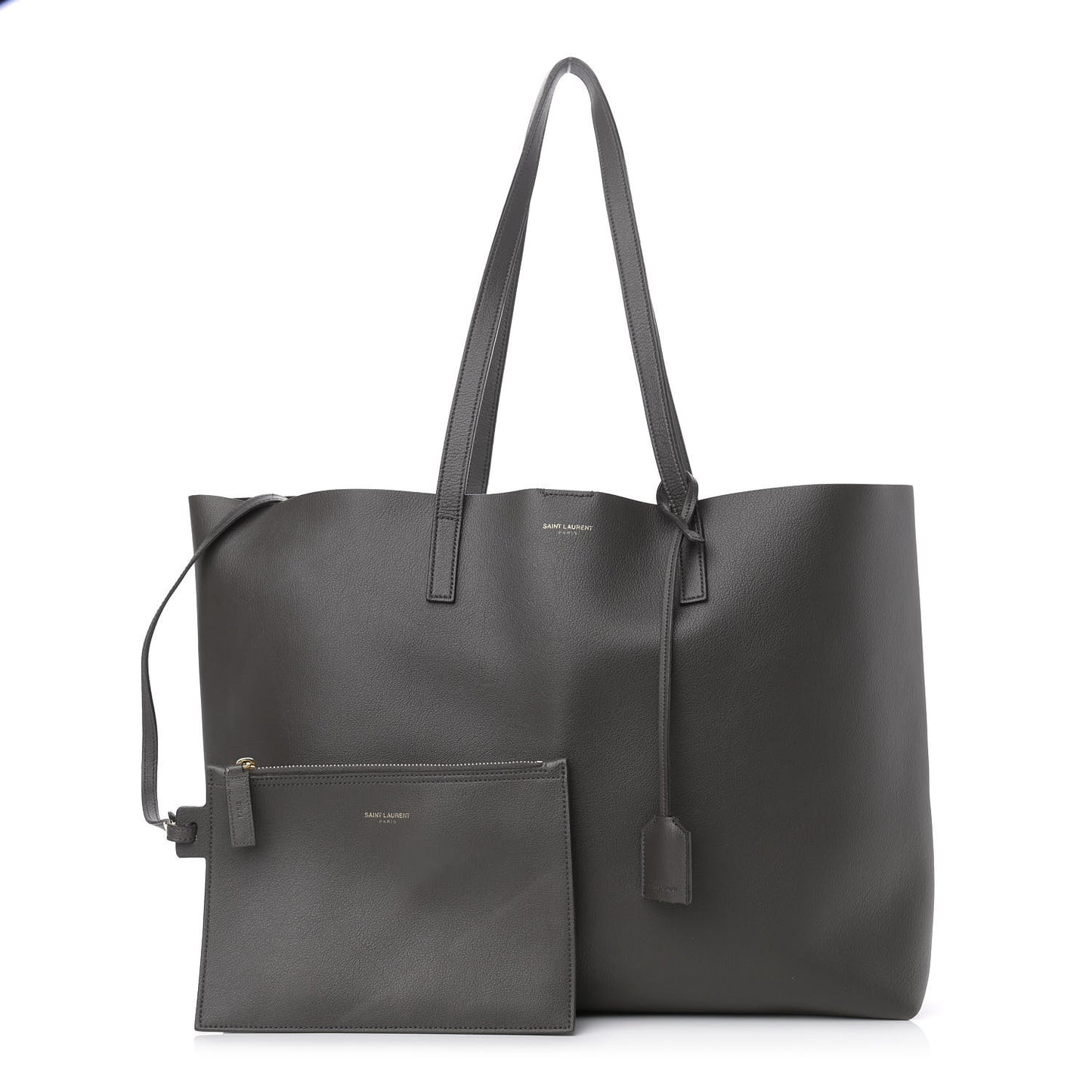 Calfskin East West Shopping Tote Fog