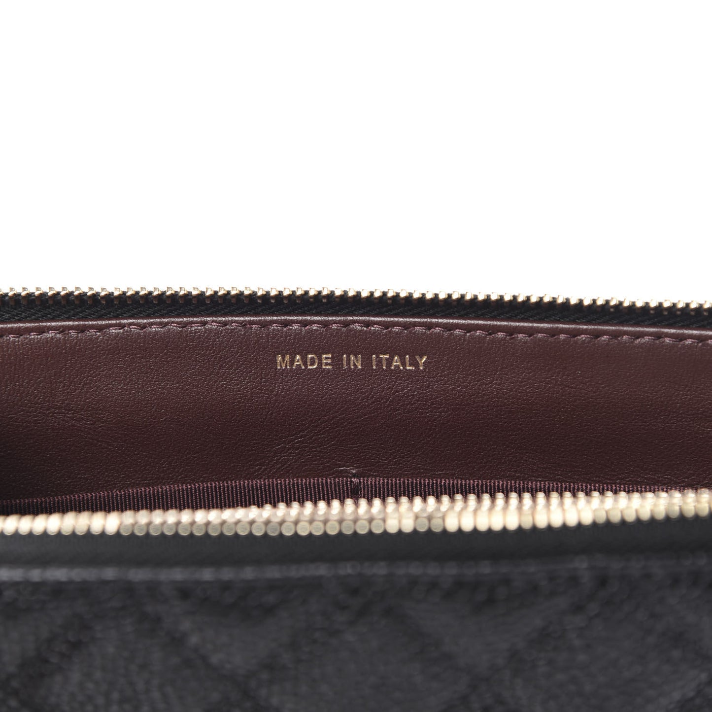 Caviar Quilted Small Zipped Pouch Black