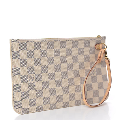 Louis Vuitton Damier Azur Neverfull MM GM Pochette 3 of 8