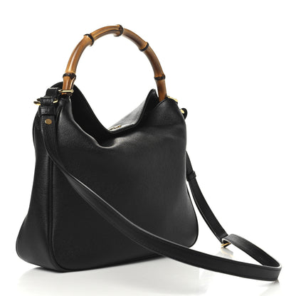 Gucci Softy Wonka Textured Dollar Calfskin Medium Diana Shoulder Bag Black 3 of 10