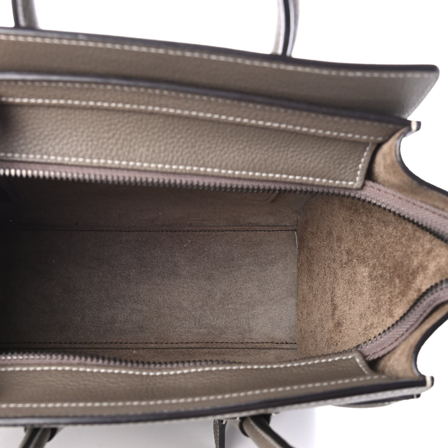 Drummed Calfskin Nano Luggage Souris