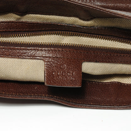 Gucci Leather Studded Tooled Pelham Brown 5 of 7
