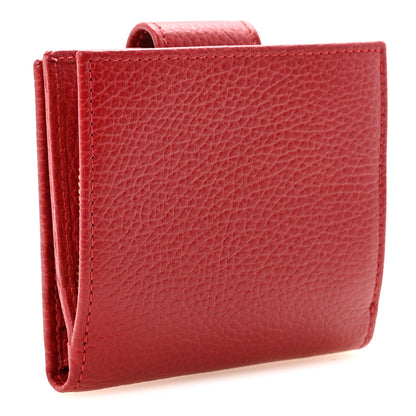 Gucci Dollar Calfskin GG Marmont French Wallet Hibiscus Red 3 of 7