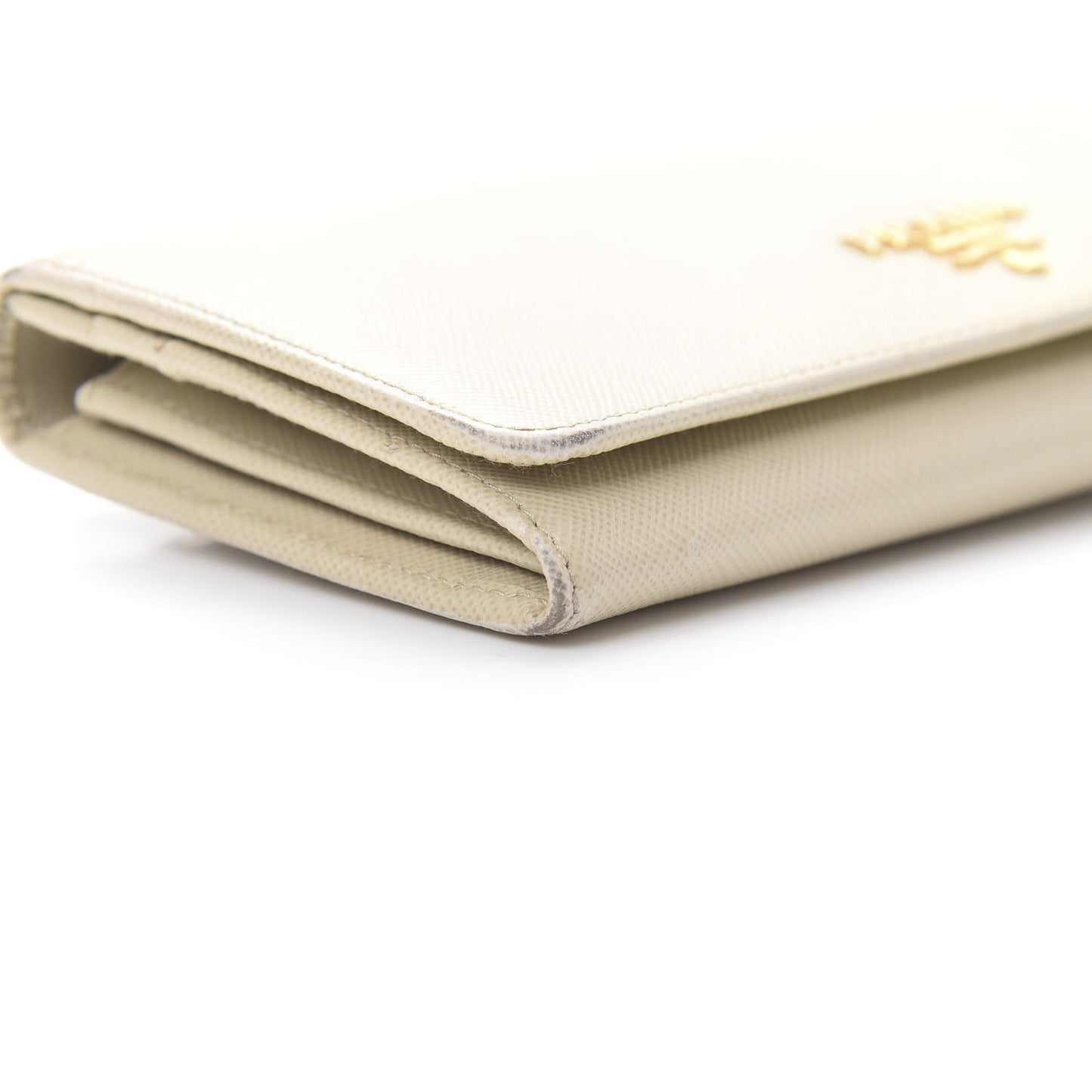 Saffiano Metal Continental Flap Wallet Cera