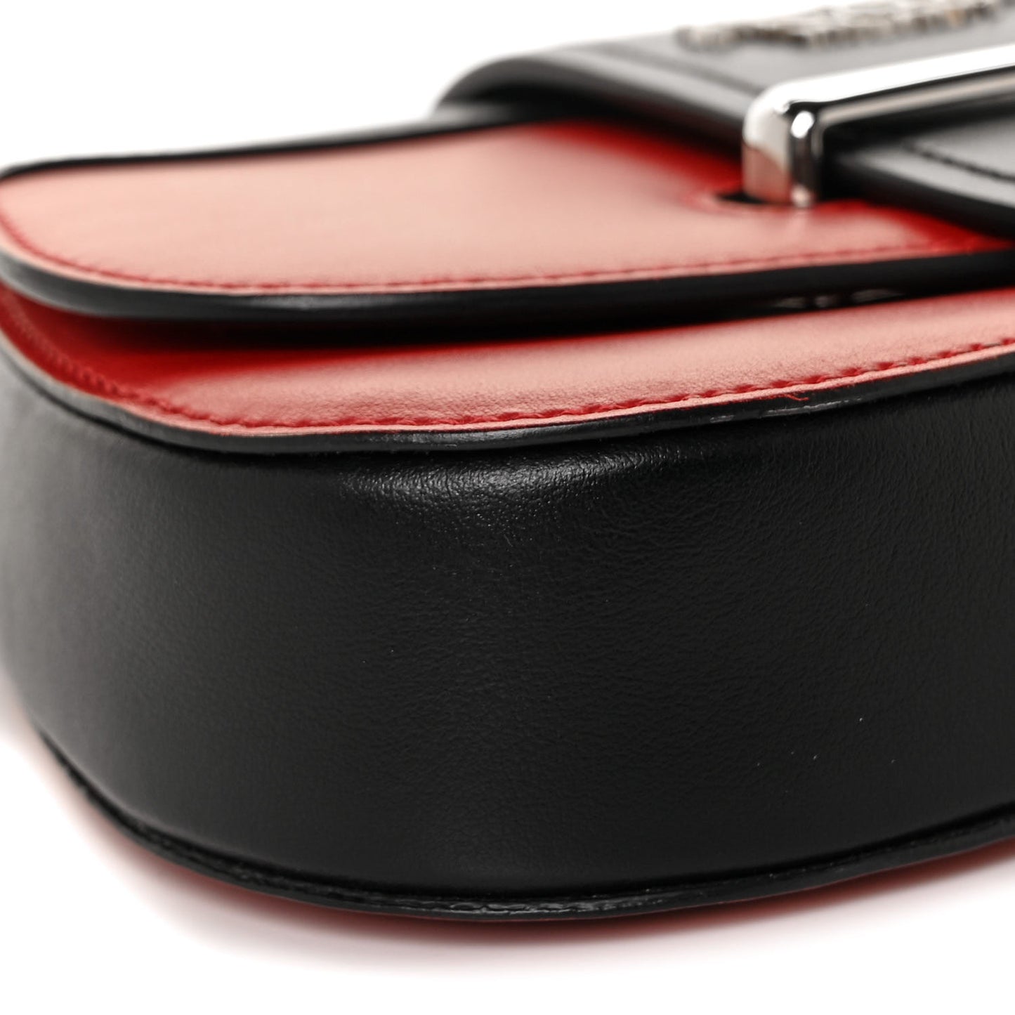 City Calfskin Sidonie Convertible Chain Bag Rosso Black